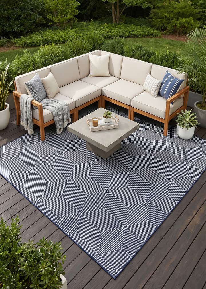 10' x 10' Easy-Clean Sabrina Soto Indoor / Outdoor Square Rug