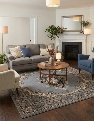 Gray Amaya Square Rug