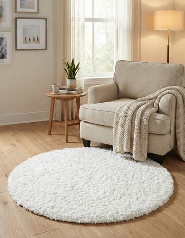 3' 3 x 3' 3 Everyday Shag Round Rug