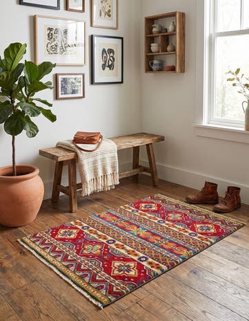 2' 1 x 2' 11 Hand Knotted Kazak Rug