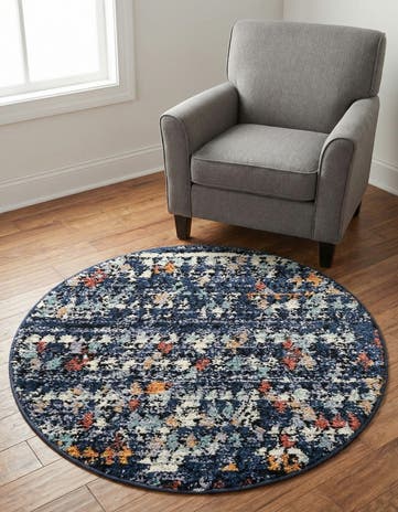 3' 3 x 3' 3 Morocco Round Rug