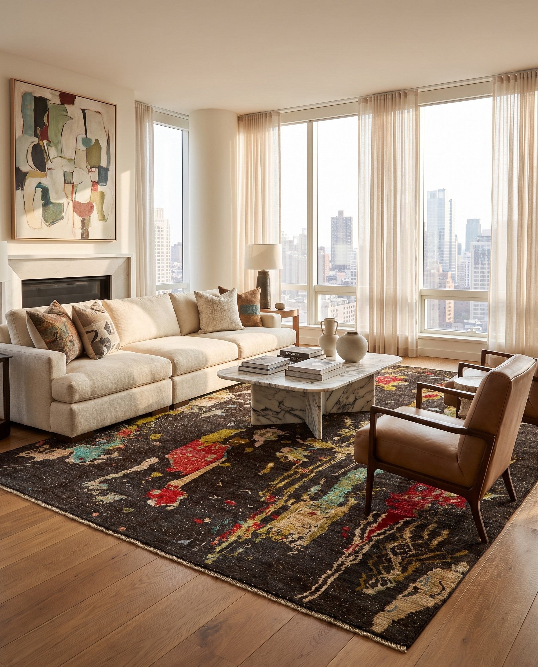 8' 8 x 11' 4 Hand Knotted Ziegler Modern Rug