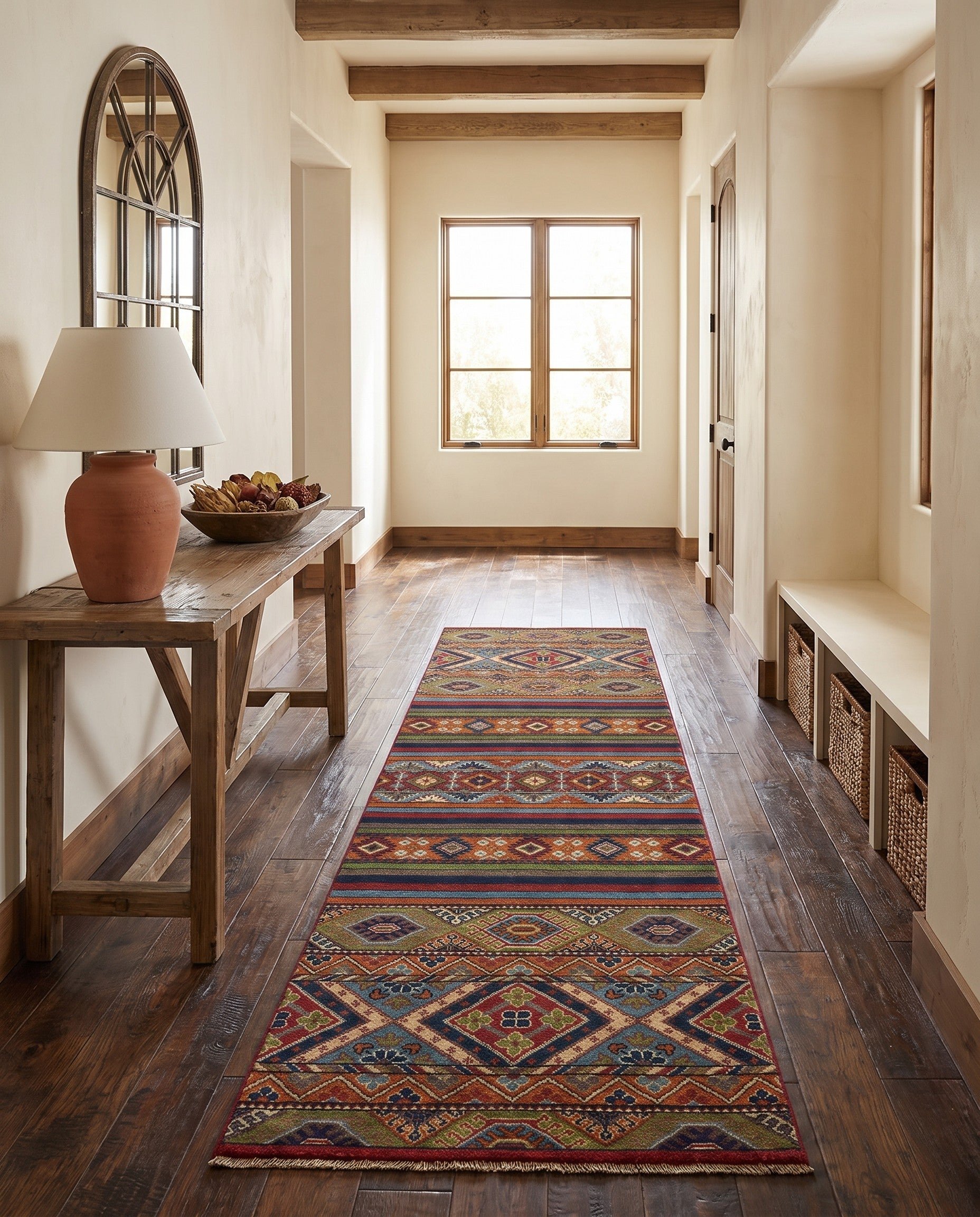 2' 7 x 9' 9 Hand Knotted Kazak Runner Rug