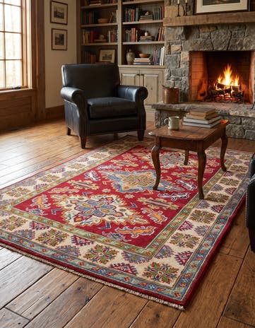 120cm x 180cm Hand Knotted Kazak Rug