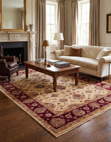 5' 9 x 8' Hand Knotted Ziegler Rug