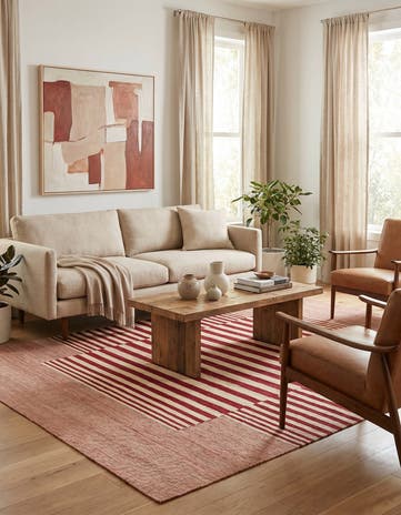 6' x 7' 5 Hand Woven Kilim Modern Wool Square Rug