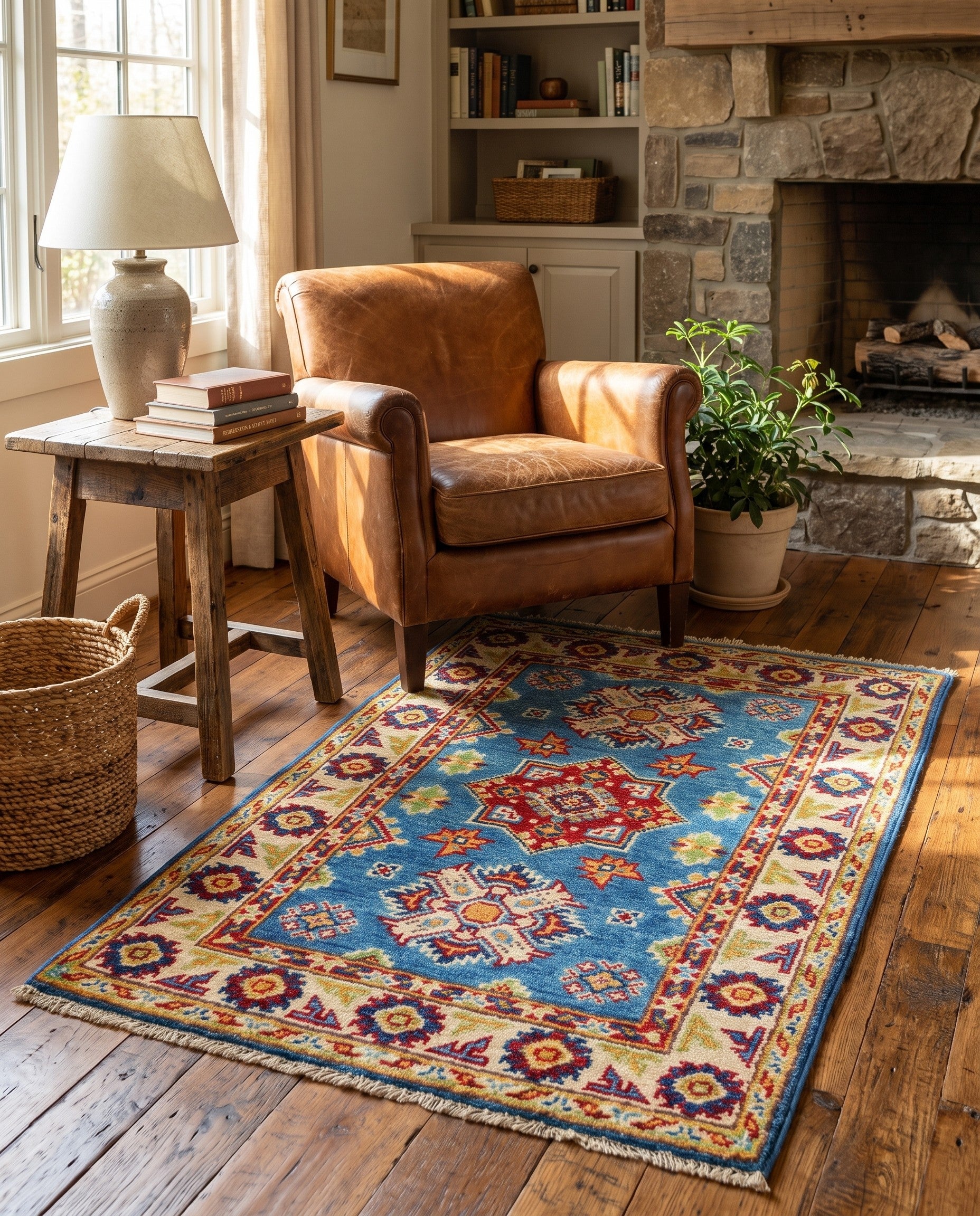 2' x 3' Hand Knotted Kazak Rug