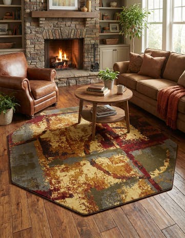 Cafe Octagon Rug