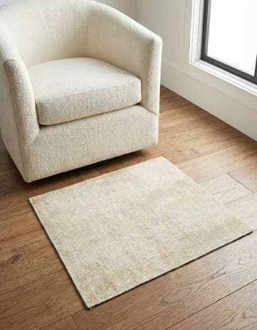 3' 3 x 3' 5 Hand Knotted Ultra Vintage Persian Wool Square Rug