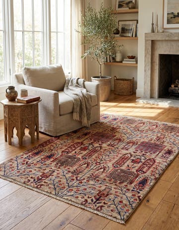 3' 4 x 5' Hand Knotted Ariana Ziegler Rug