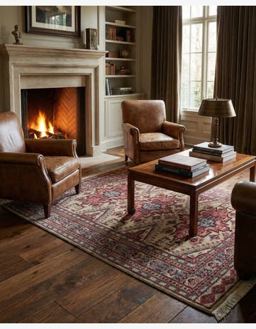 4' 3 x 6' 4 Hand Knotted Kazak Oriental Wool Rug