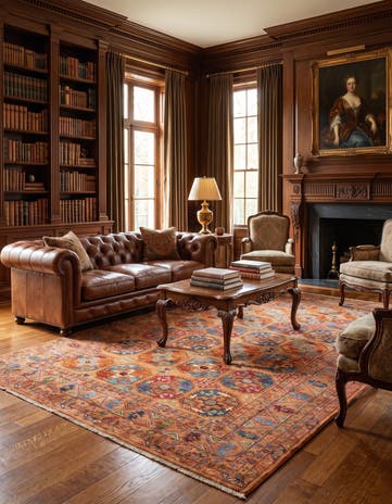 6' 7 x 10' 2 Hand Knotted Ariana Ziegler Rug