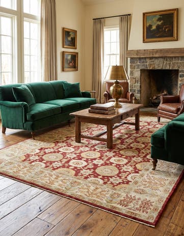 6' 5 x 9' 5 Hand Knotted Ziegler Rug