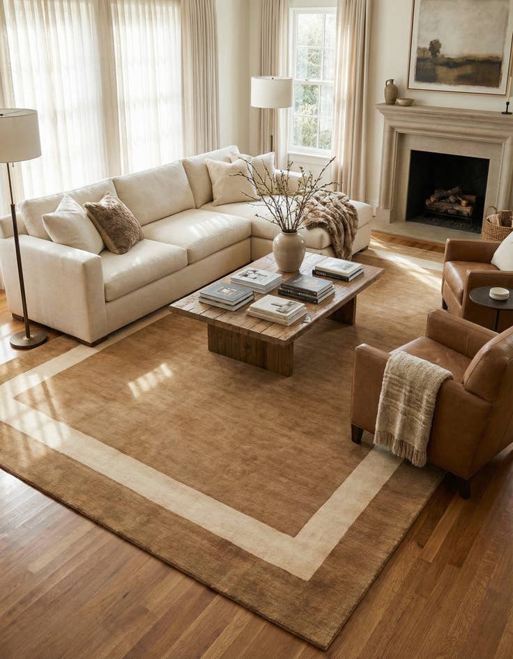 Detail image of 10' x 14' 1 Jill Zarin Border Wool Rug