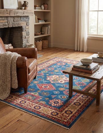 4' x 5' 11 Hand Knotted Kazak Rug
