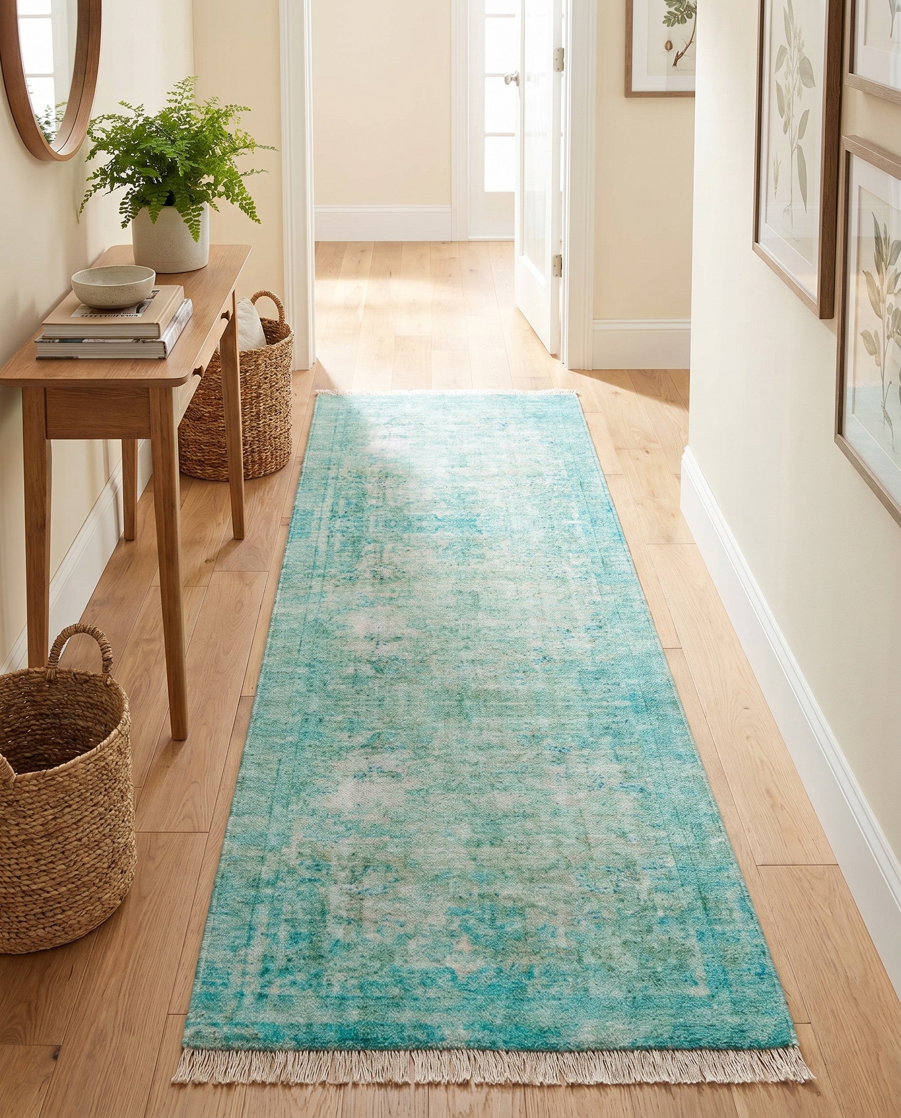 Turquoise Boutique Runner Rug