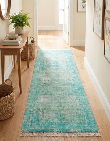 Turquoise Boutique Runner Rug