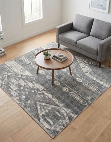 Gray Oregon Square Rug