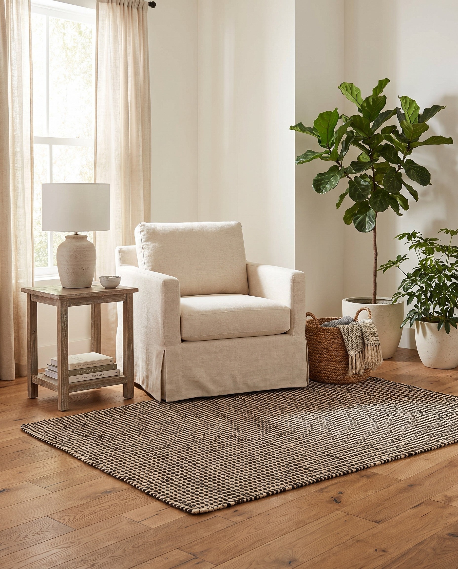 4' 1 x 6' 1 Hand Woven Laurel Handwoven Jute Rug