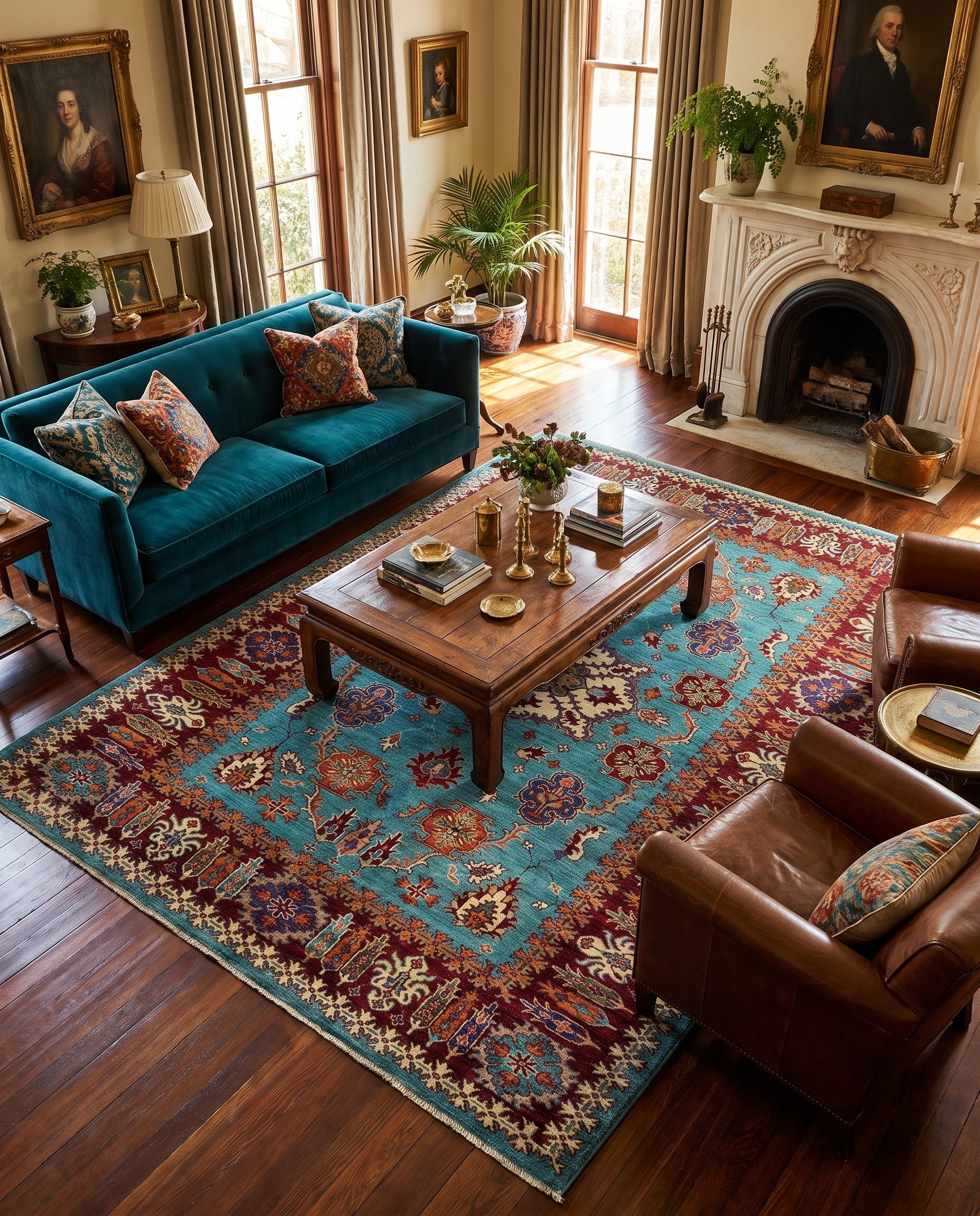 5' 9 x 7' 10 Hand Knotted Kazak Rug