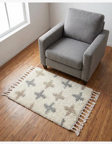 Ivory Lagom Shag Rug