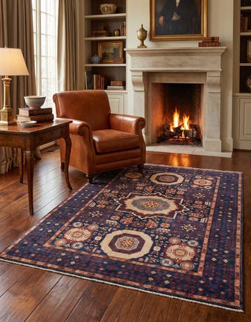 3' 6 x 5' Hand Knotted Mamluk Ziegler Rug