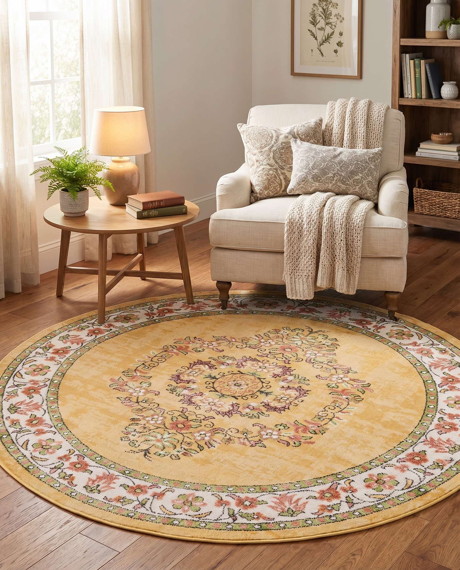 5' 3 x 5' 3 Lucerne Round Rug