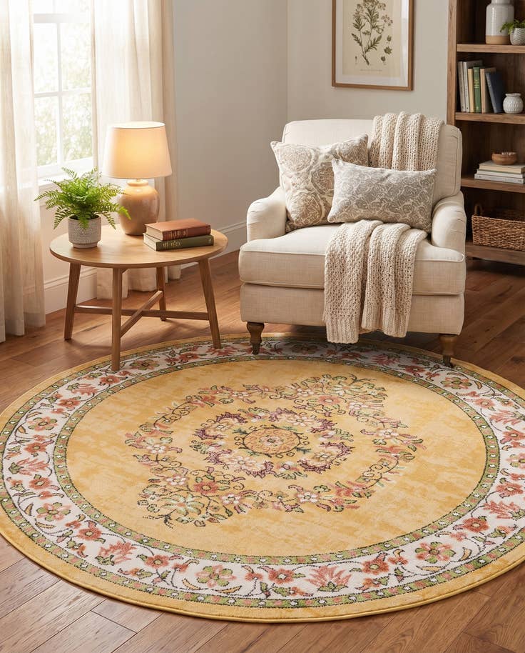 Detail image of 5' 3 x 5' 3 Lucerne Round Rug