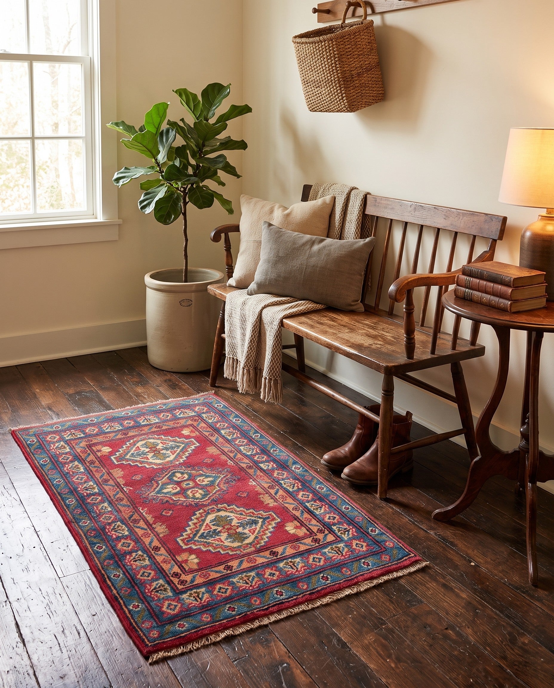 1' 11 x 2' 10 Hand Knotted Kazak Rug