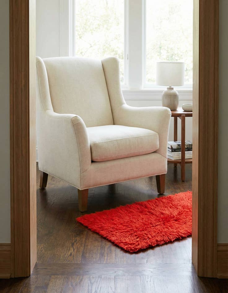 Detail image of 1' 10 x 3' 1 Hand Knotted Moroccan Wool Rug