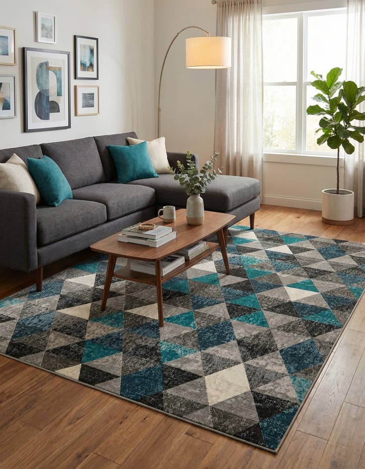 Detail image of 7' 10 x 10' Valencia Rug