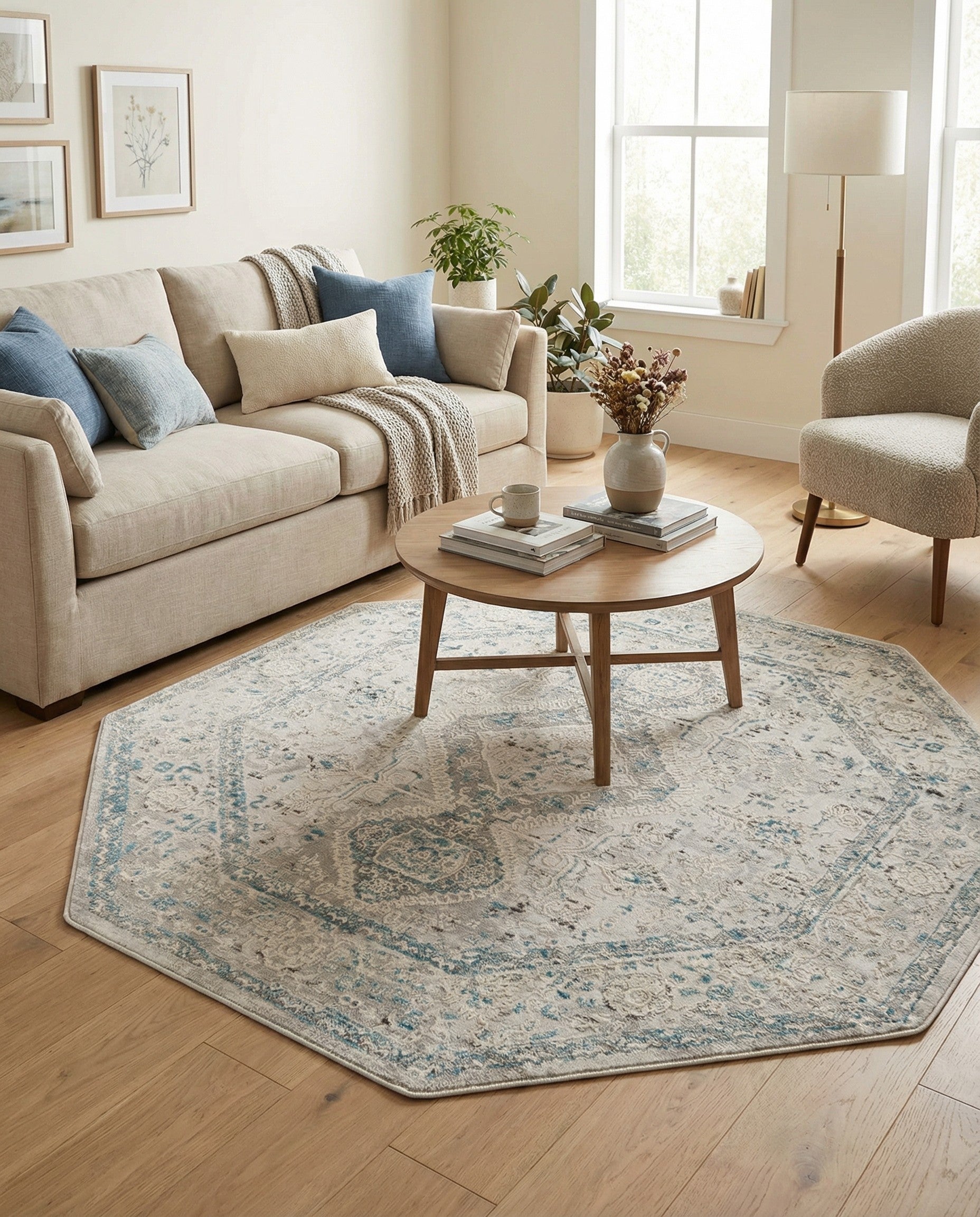 5' 3 x 5' 3 Finsbury Octagon Rug