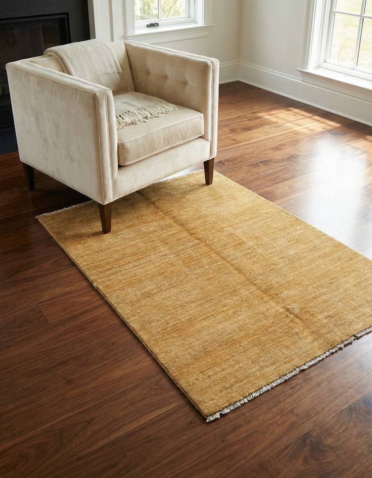 Detail image of 3' 7 x 4' 9 Hand Knotted Ultra Vintage Persian Wool Rug