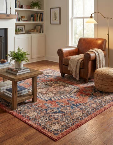 Terracotta Eden Square Rug