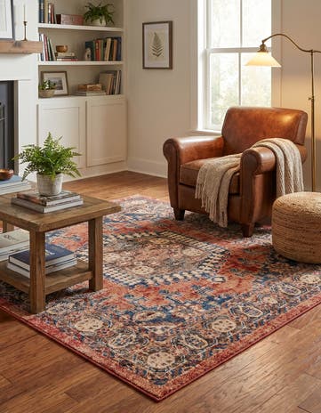 Terracotta Eden Square Rug