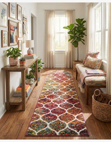 2' x 7' Trellis Frieze Runner Rug