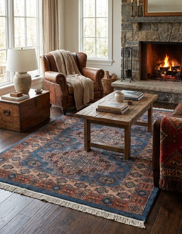 4' 2 x 6' 1 Hand Knotted Kazak Oriental Wool Rug