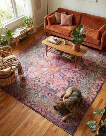 7' 10 x 7' 10 Washable Mangata Square Rug