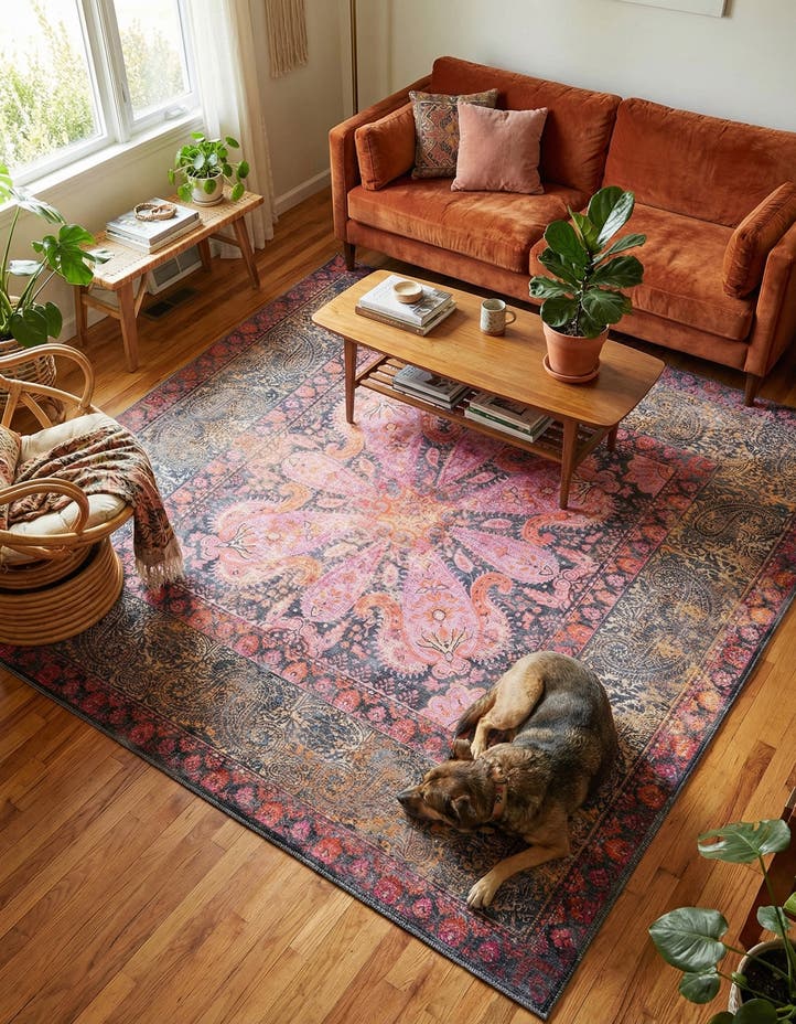 7' 10 x 7' 10 Washable Mangata Square Rug