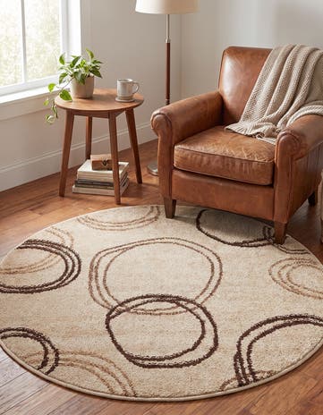 3' 3 x 3' 3 Harvest Round Rug