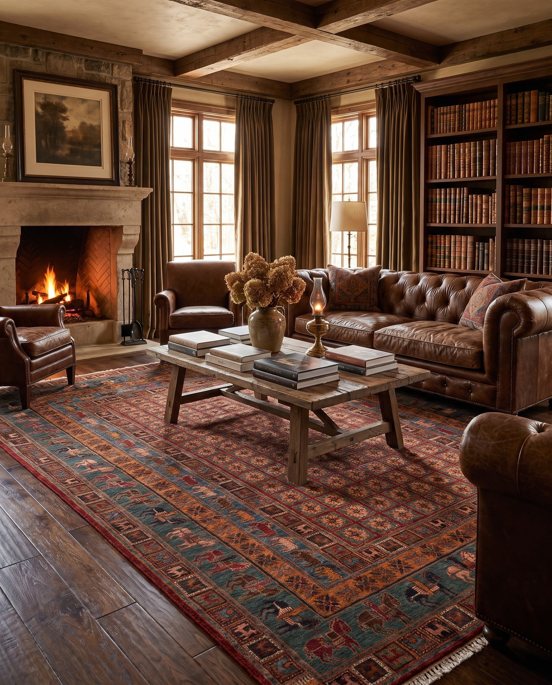 8' 11 x 11' 11 Hand Knotted Ariana Ziegler Rug