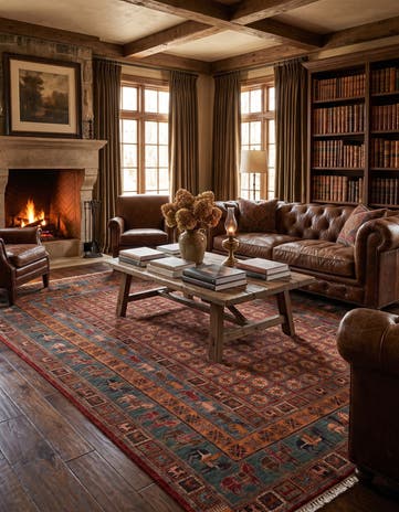 8' 11 x 11' 11 Hand Knotted Ariana Ziegler Rug