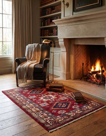 2' 8 x 3' 11 Hand Knotted Kazak Rug