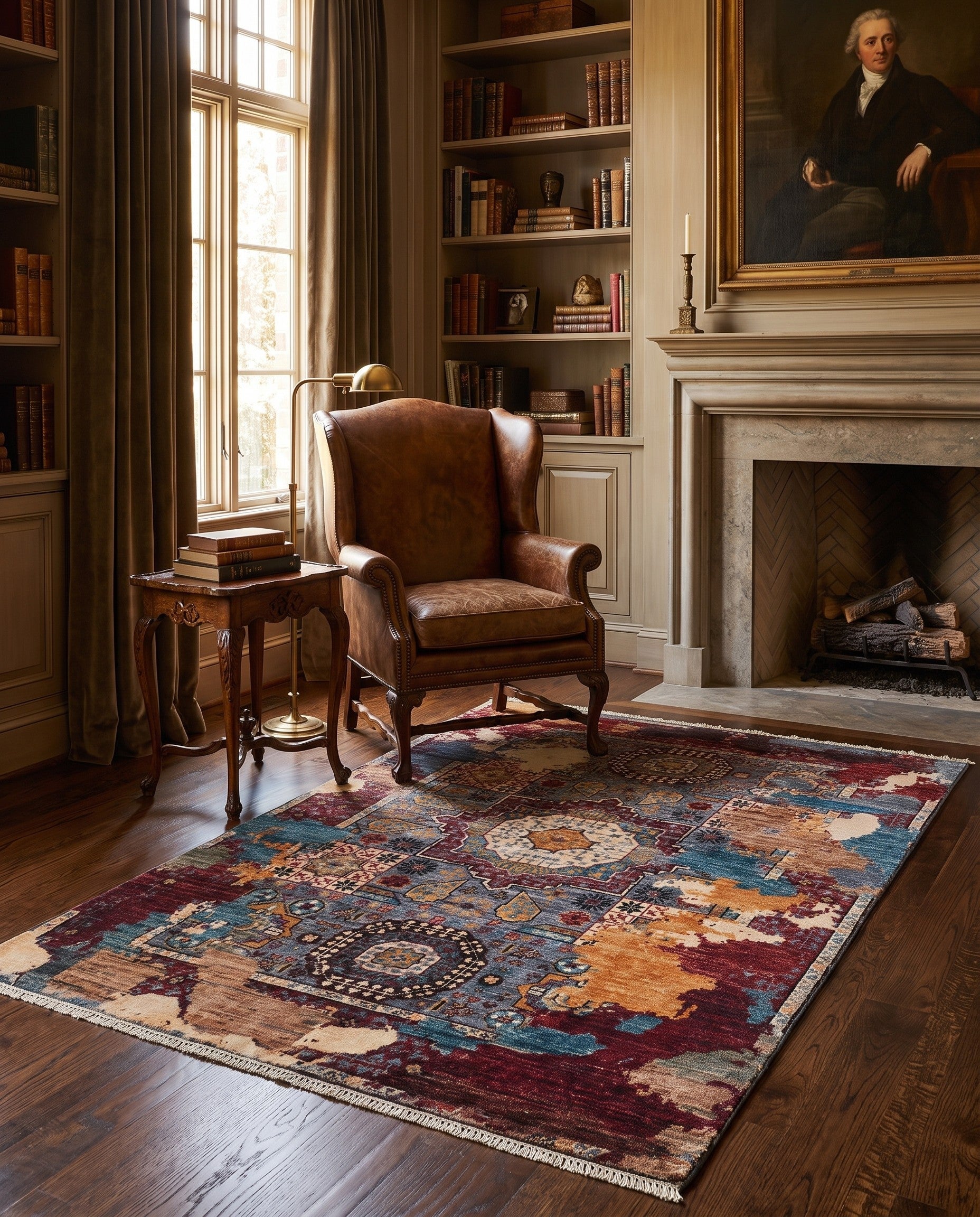 3' 3 x 4' 11 Hand Knotted Mamluk Ziegler Rug