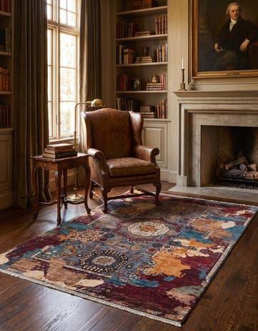3' 3 x 4' 11 Hand Knotted Mamluk Ziegler Rug