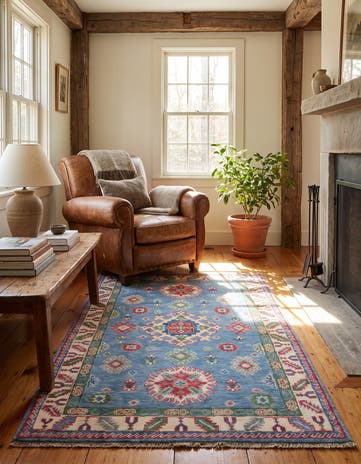 3' 3 x 5' Hand Knotted Kazak Rug