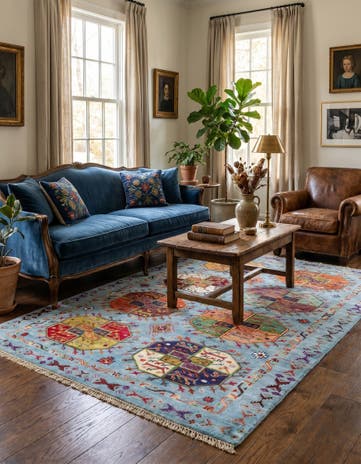 4' 2 x 6' Hand Knotted Ariana Ziegler Rug
