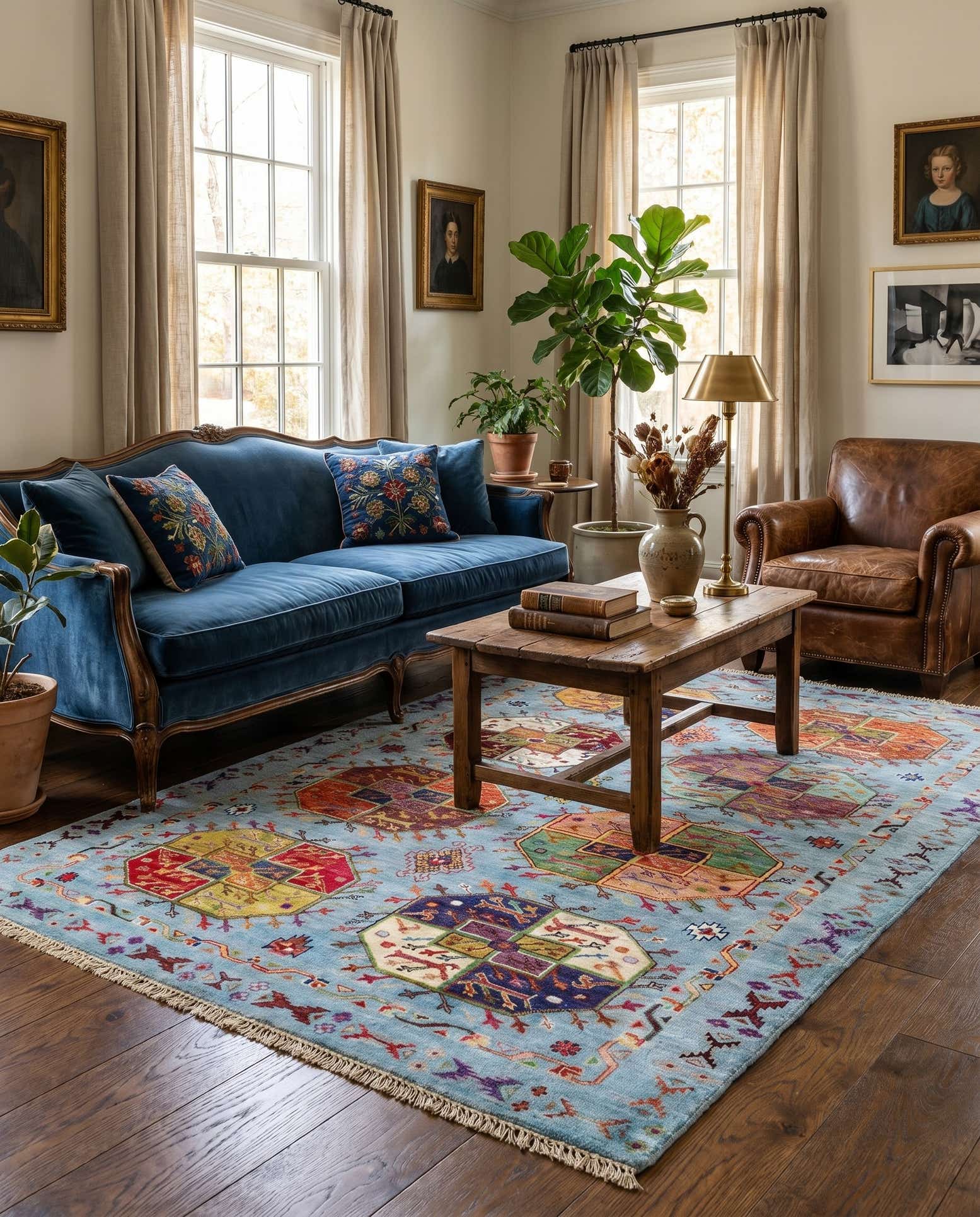 4' 2 x 6' Hand Knotted Ariana Ziegler Rug
