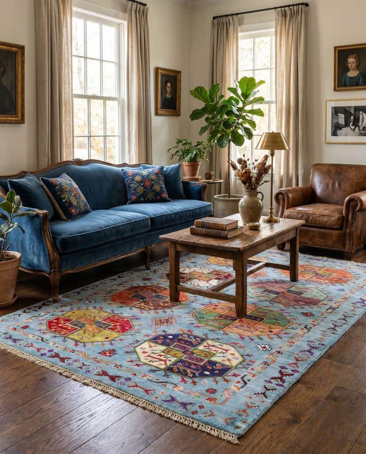 4' 2 x 6' Hand Knotted Ariana Ziegler Rug