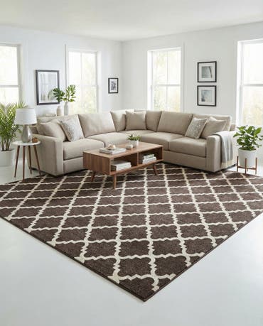  10' x 10' Lattice Square Rug